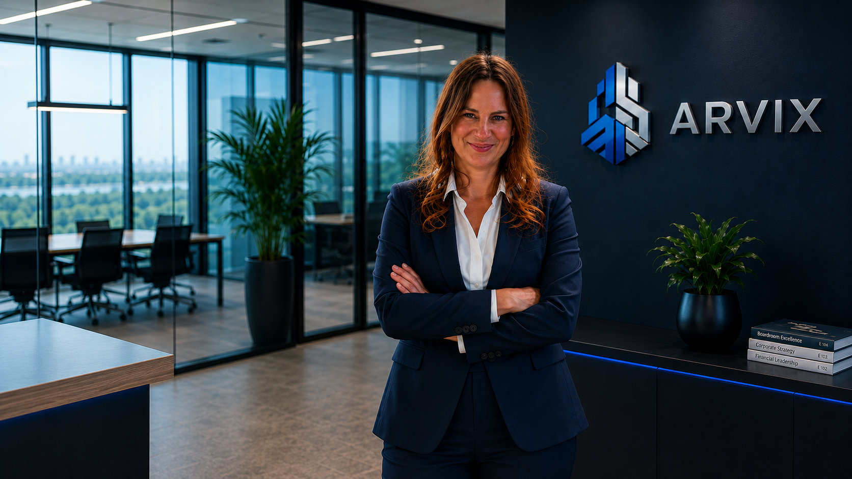 Debbie Dupont in het Arvix-kantoor